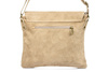 Chabrowa Italian women's suede handbag with a b67 flap