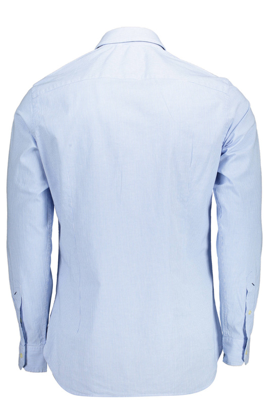 US POLO SHIRT LONG SLEEVE MAN LIGHT BLUE