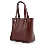 Large shoulder bag women's leather shopperbag