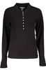 TOMMY HILFIGER DAMEN LANGARM POLOSHIRT SCHWARZ