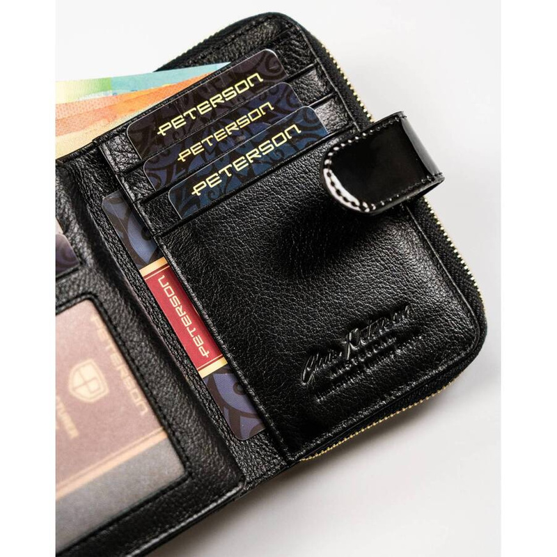 Leather wallet RFID PETERSON PTN 1N-602