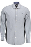 US POLO SHIRT LONG SLEEVE MAN LIGHT BLUE