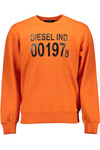 DIESEL SWEATSHIRT WITHOUT ZIP MAN ORANGE