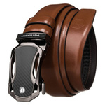 Leather belt PETERSON PTN PAS-CA4 BROWN