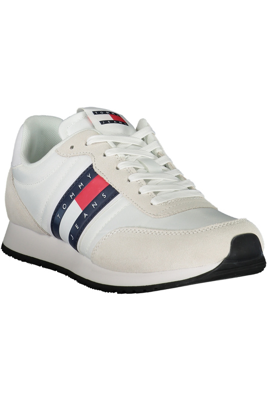 TOMMY HILFIGER MEN&#39;S WHITE SPORTS SHOES