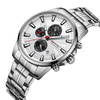 Silver men's watch bracelet large solid Perfect M503