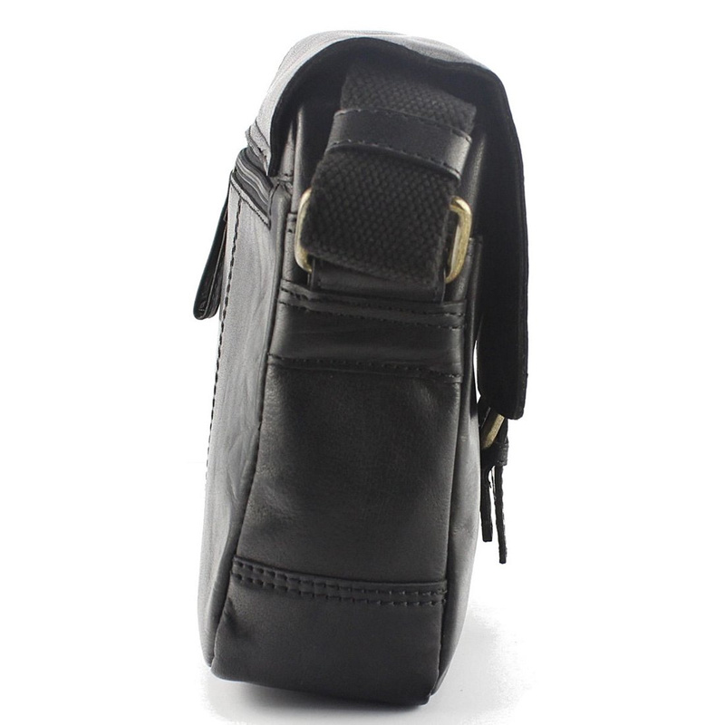 Men's leather crossbody bag EL FORREST