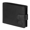 EL FORREST men's leather zip-up wallet with RFID