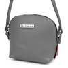 Handbag postbag small women's leather strap gray Beltimore N22