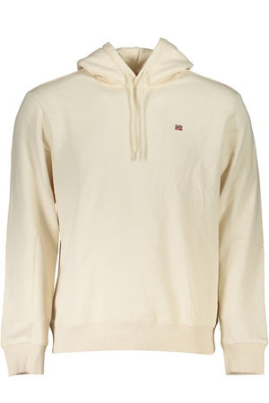 NAPAPIJRI MEN&#39;S WHITE ZIPPED SWEATSHIRT