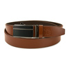 BELTIMORE men's leather belt buckle automatic cognac A22 : Colors - brown, beige, Strap size - r.95-110 cm