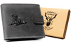 Men's genuine leather wallet Wild ANIMALS N992L-CHM-DOG