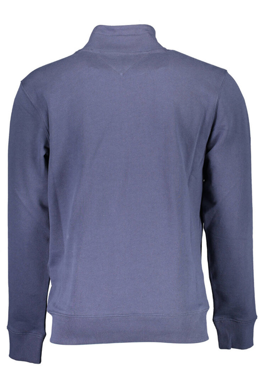 TOMMY HILFIGER MEN'S BLUE SWEATSHIRT WITH ZIP