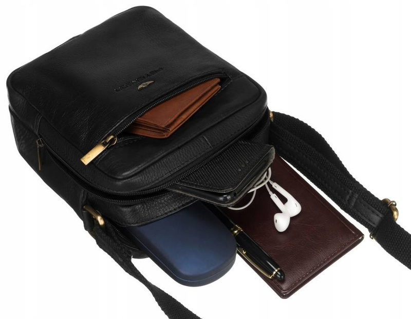 Herren Echtleder Tasche Peterson PTN 374-NDM