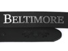 Beltimore leather men's black narrow belt E06 : Colors - black, Strap size - r.150-165 cm