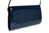 Navy blue lacquered women's evening clutch bag BELTIMORE M78