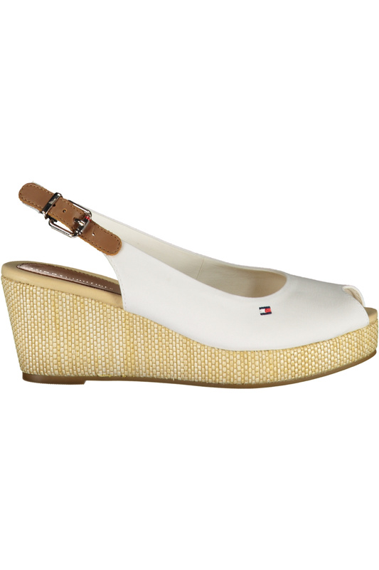 TOMMY HILFIGER WOMEN&#39;S WHITE SANDAL FOOTWEAR