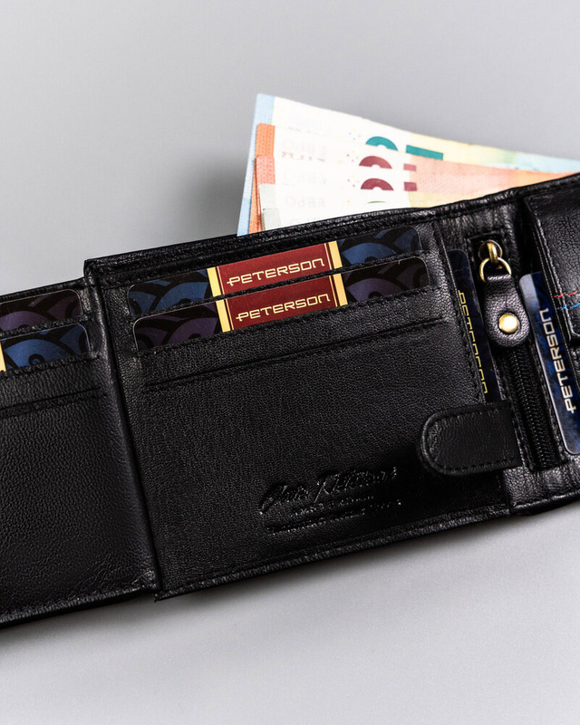 Men's genuine leather wallet Peterson PTN 309K