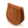 Classic unique women's leather messenger bag