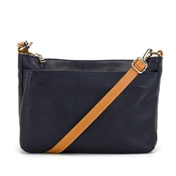 A sleek and roomy leather shoulder bag