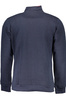 GIAN MARCO VENTURI MEN&#39;S BLUE SWEATSHIRT WITH ZIP