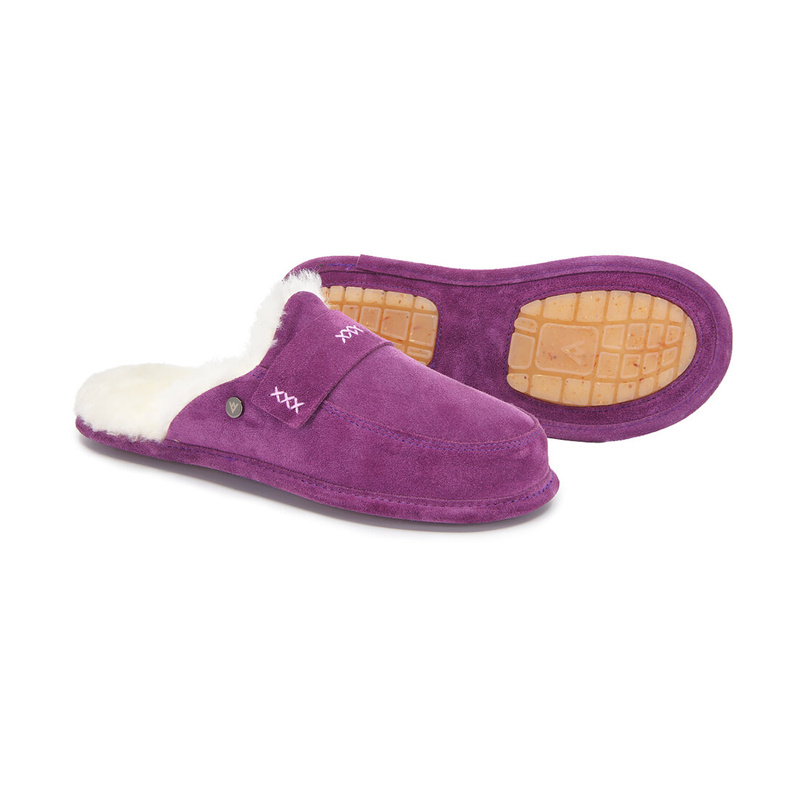 Women's sheepskin leather slippers