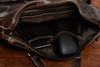 Beltimore men's leather brown n08 leather shoulder bag