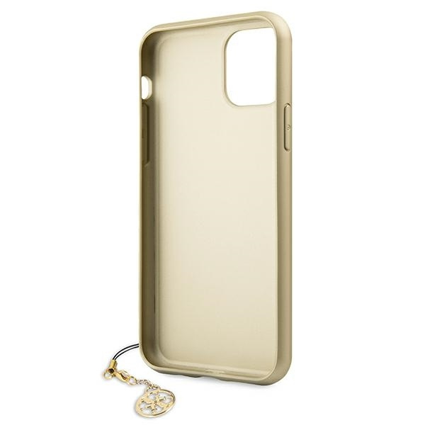 Guess GUHCN61GF4GGR iPhone 11 6,1" / Xr grey/szary hard case 4G Charms Collection