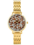 JORDAN KERR WOMEN'S WATCH - SS357 (zj926e) gold/orange