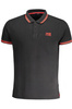 CAVALLI CLASS HERREN-KURZÄRMELIGES POLOSHIRT SCHWARZ