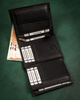 Men's vertical leather wallet large Always Wild