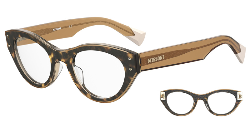 GLASSES MISSONI WOMEN MIS-0066-XLT (Szkło/Zausznik/Mostek) 49/21/145 mm)