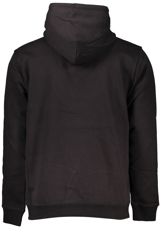 TOMMY HILFIGER MEN&#39;S BLACK ZIPLESS SWEATSHIRT