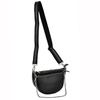 A shapely, roomy women's leather messenger bag