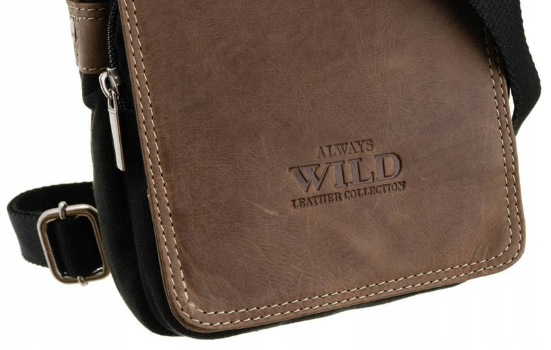 Men's leather shoulder bag Always Wild