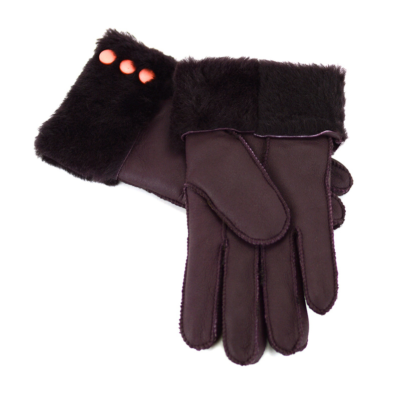 Fünf-Finger-Leder-Isolierhandschuhe