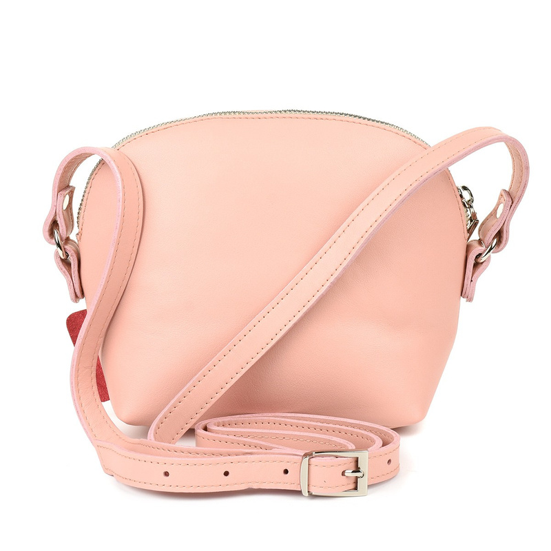 Powder pink small women's leather belt handbag Beltimore N22