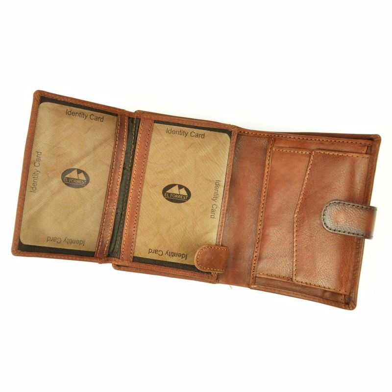 Men's genuine leather wallet EL FORREST 988-623 RFID