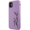 Karl Lagerfeld KLHCN61SKSVGU iPhone 11 / Xr  6.1" purpurowy/purple hardcase Silicone Signature