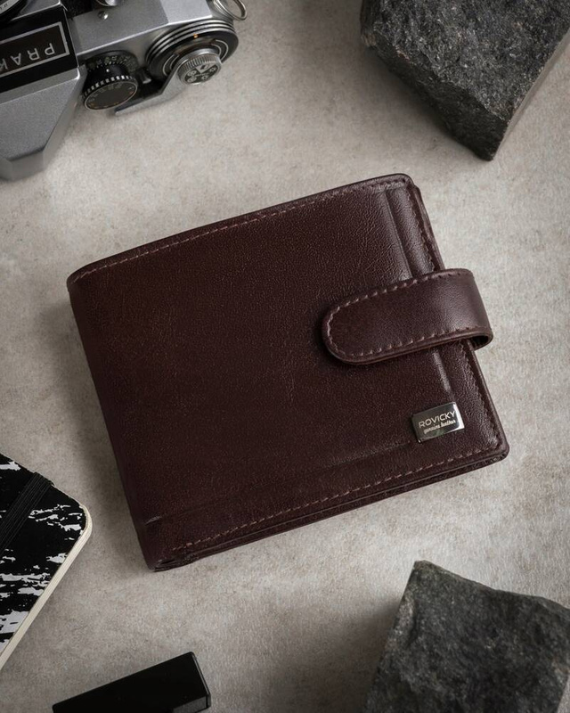 Leather wallet RFID ROVICKY PC-107L-BAR