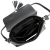 Women's Messenger Bag Leather Keychain with Fringe