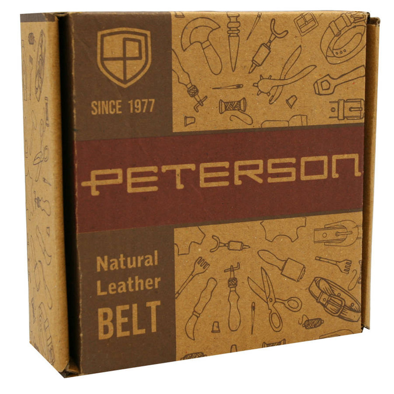 Leather belt PETERSON PTN PS-04