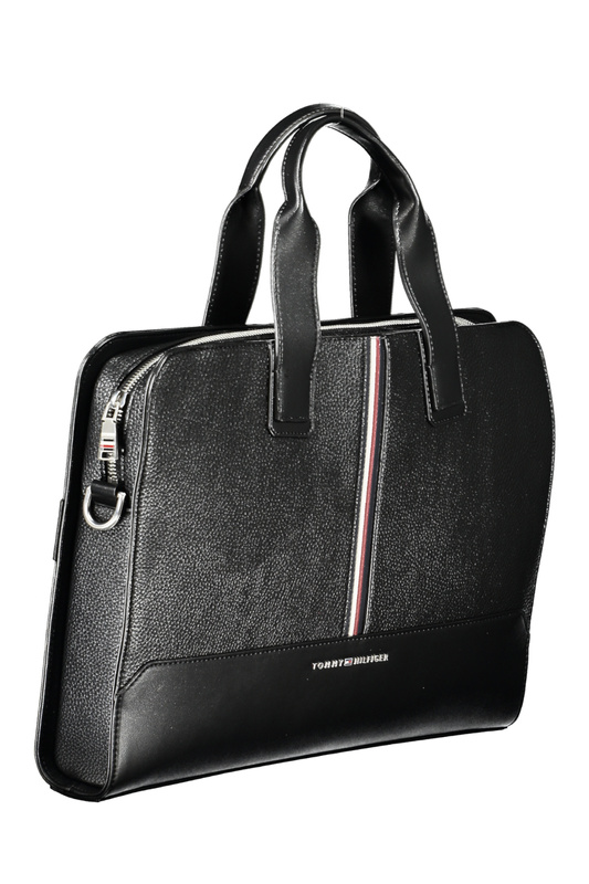 TOMMY HILFIGER BLACK MAN BRIEFCASE