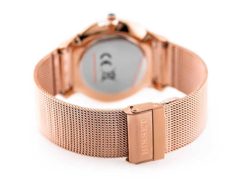 ZEGAREK MĘSKI BISSET BSDE47 (zb051e) rose gold/gray