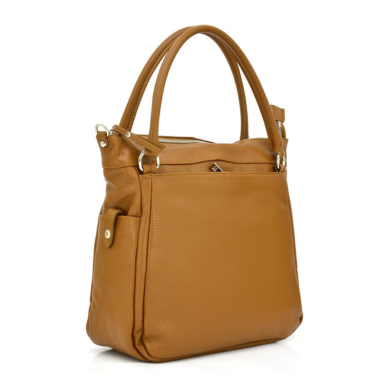 Classic, beautiful, roomy leather women's shopper bag