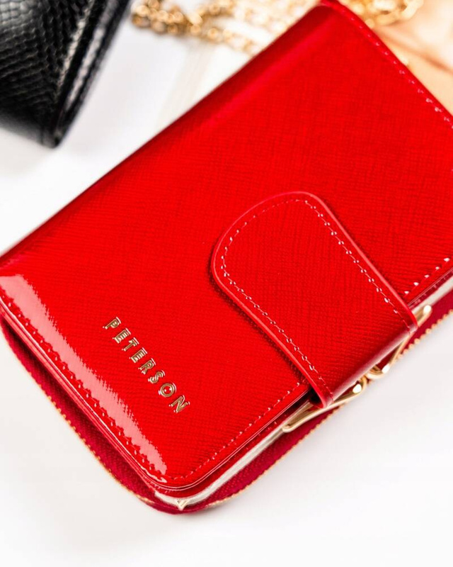 Leather wallet RFID PETERSON PTN 425214-SAF