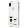 Karl Lagerfeld KLHCI65CKTR iPhone Xs Max hardcase Transparent Karl & Choupette