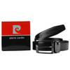 Elegant men's leather belt by Pierre Cardin