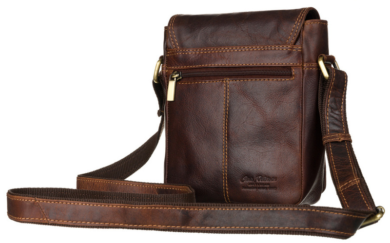 Men's genuine leather sachet Peterson PTN TB-7032-COM