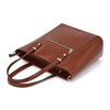 Classic leather shopper shoulder bag